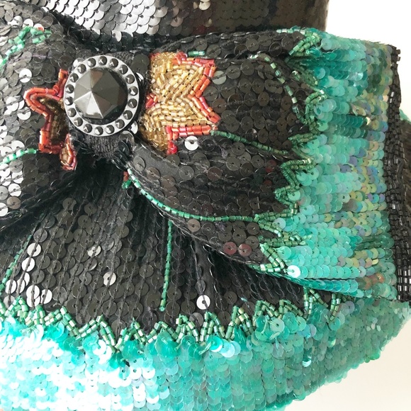 VTG Whittall & Shon Heavily Sequined Beaded Hat - Picture 5 of 15